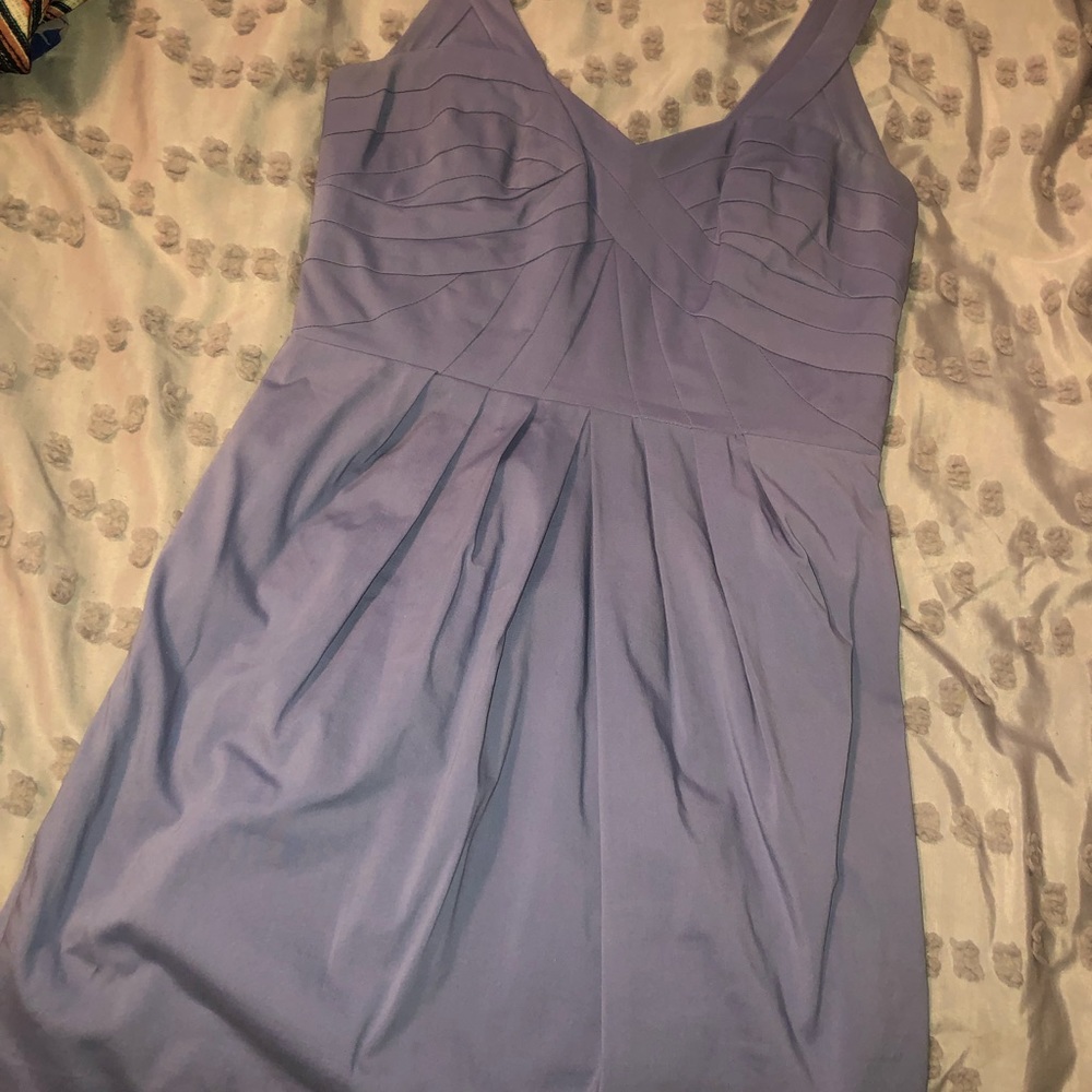 BCBG size 6 lilac colored mini dress